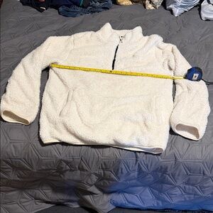Goodfellow Cozy Cream Fleece Pullover